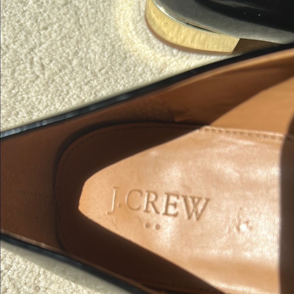 J. Crew Black Patented Leather  Flats - Picture 4 of 7
